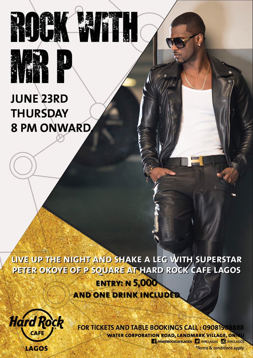 PeterPsquare's tweet photo. Legooo!!! Thursday June 23rd 8pm.. #RockWithMrP https://t.co/ymazPkWvYe