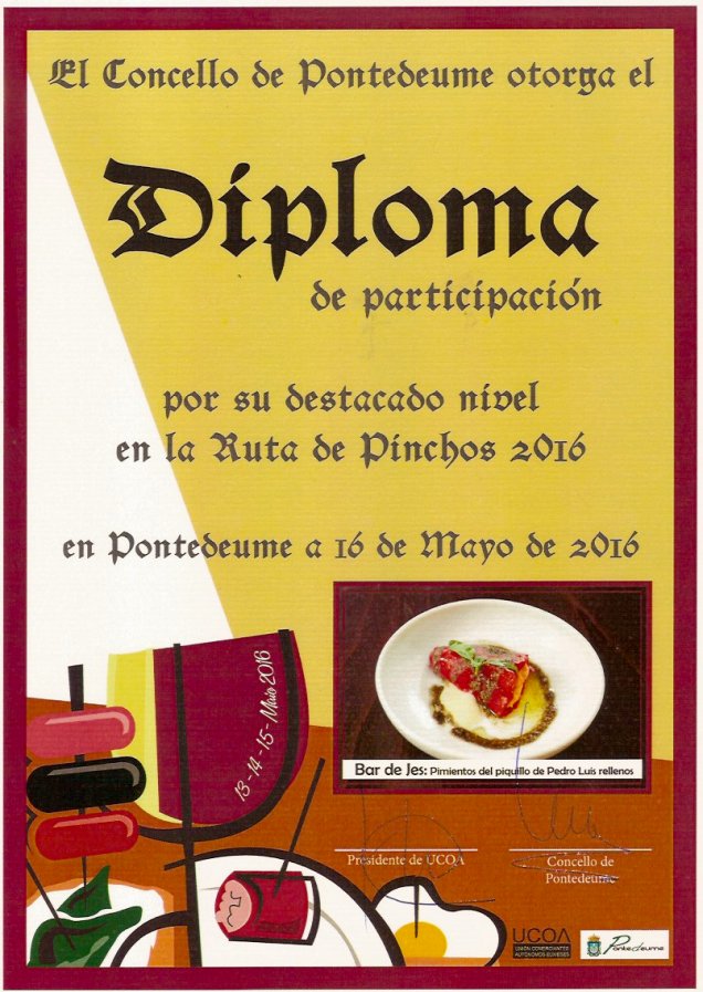 Jes_Pontedeume's tweet photo. Muchas gracias #UCOA y @de_Pontedeume.
Piquillo @PedroLuisConser relleno, en general, gustó. #DiaMundialDeLaTapa https://t.co/Z6WN6c0Hme