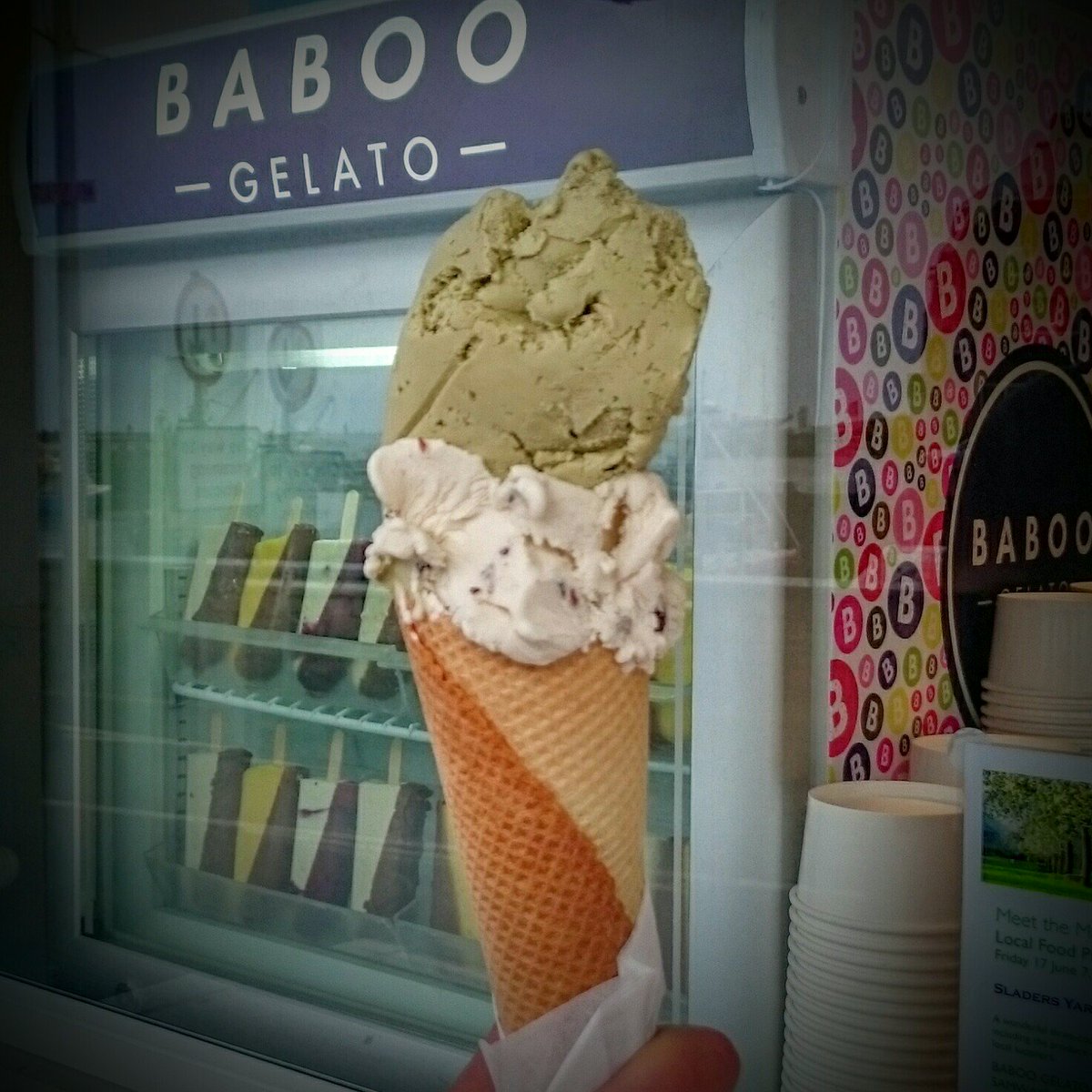 Albondigas from Quarterdeck &amp; Gelato from <a href="/BabooGelato/">Baboo Gelato</a> for <a href="/BridportFoodFst/">BridportFoodFestival</a> Taste Trail