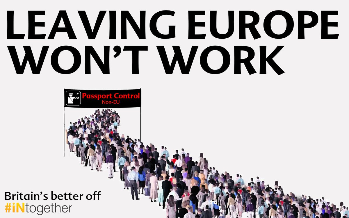 Leaving Europe would risk our freedom to travel &amp; work abroad. It just doesn't make sense. Let's stay #INtogether