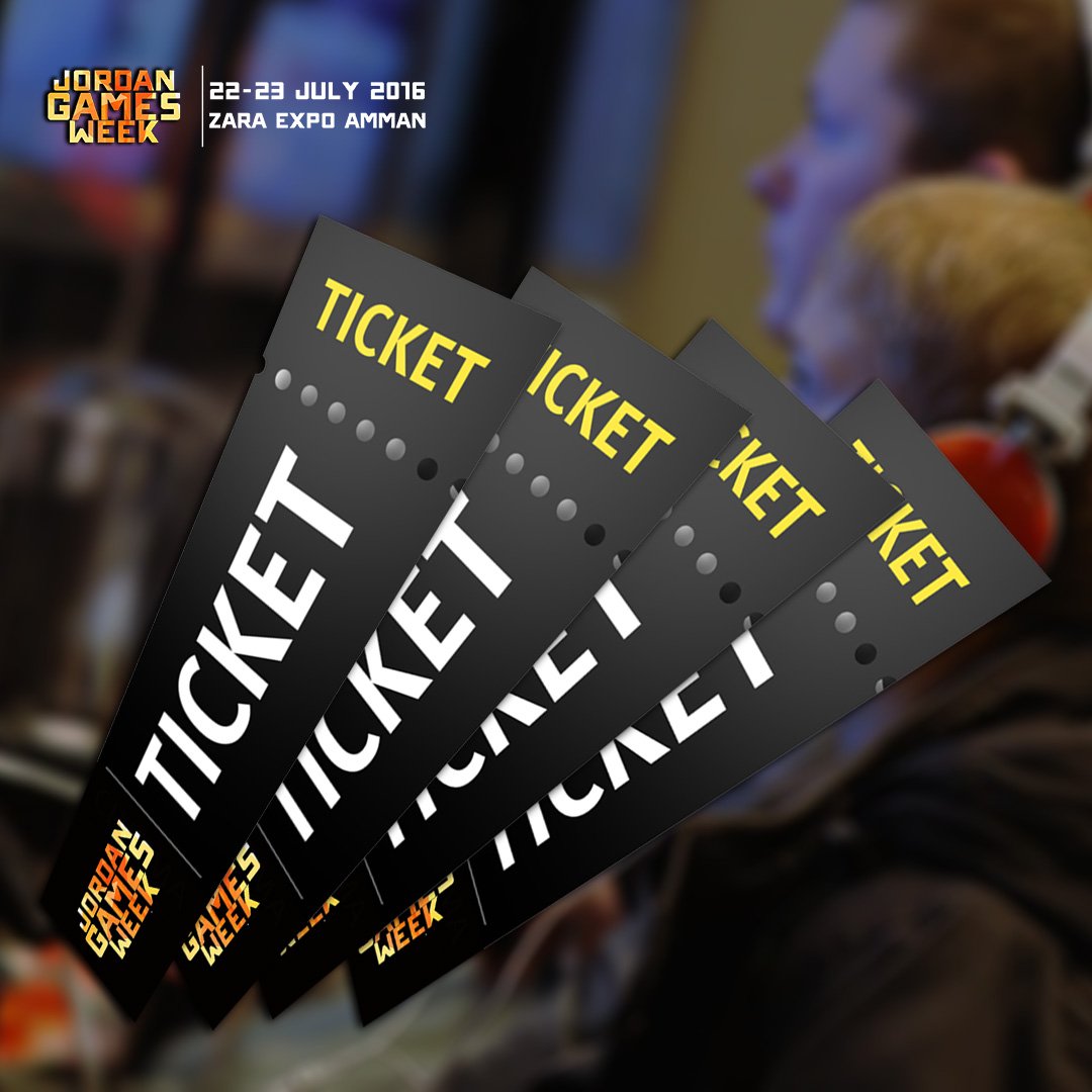 JordanGamesWeek's tweet photo. Tickets will be available the day of the event, at the door for 10JD only, and grant you access to all days. #JGW https://t.co/ybhJUWklZu