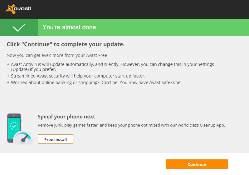 avast safezone browser missing