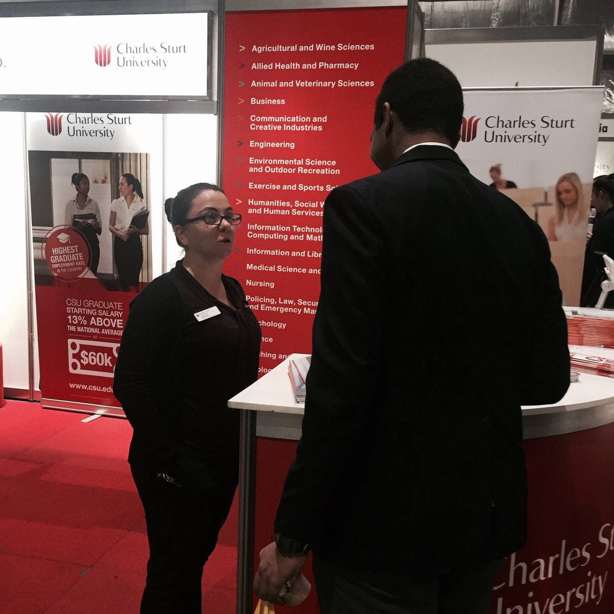 StudyCSU's tweet image. Day one of the Western Sydney Careers Expo is done and dusted! We had a great time answering lots of questions!