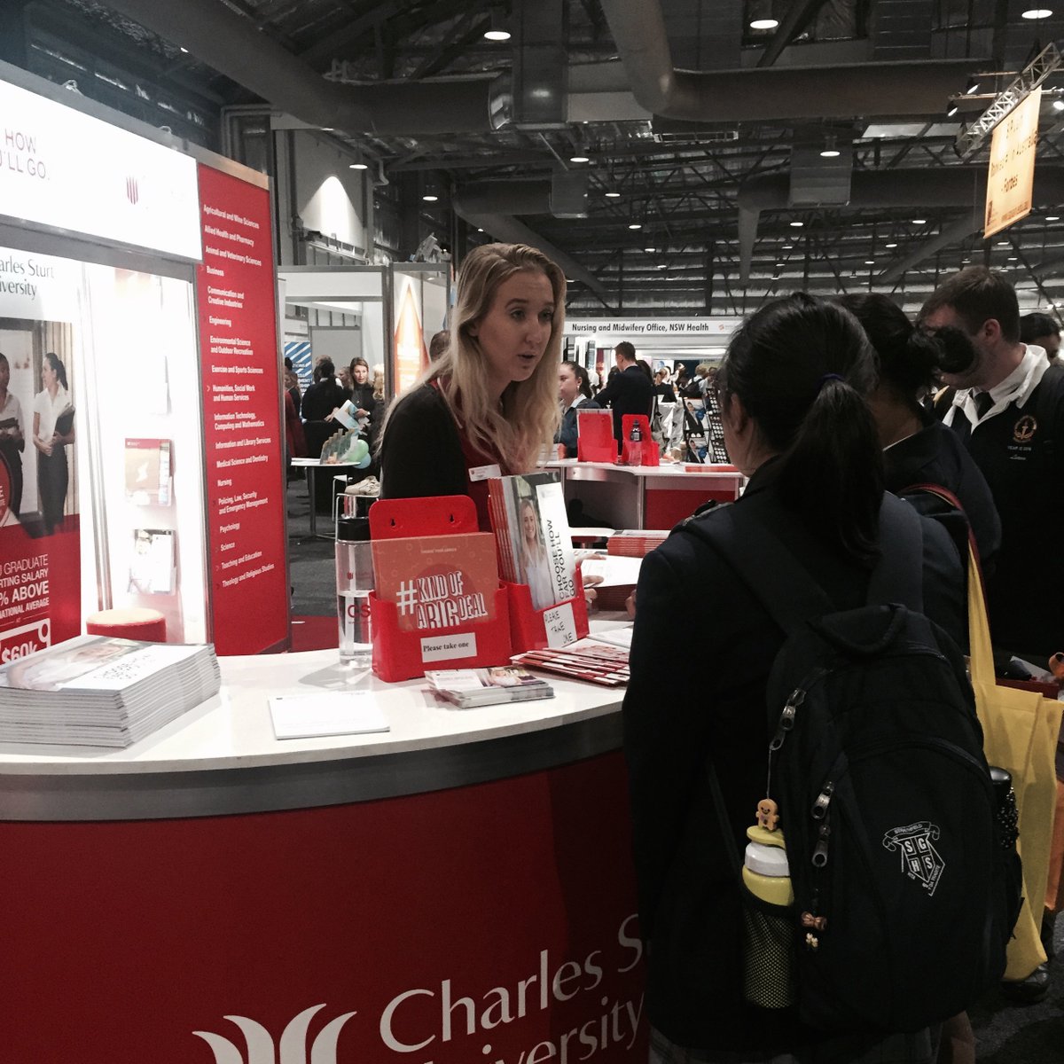 StudyCSU's tweet image. Day one of the Western Sydney Careers Expo is done and dusted! We had a great time answering lots of questions!