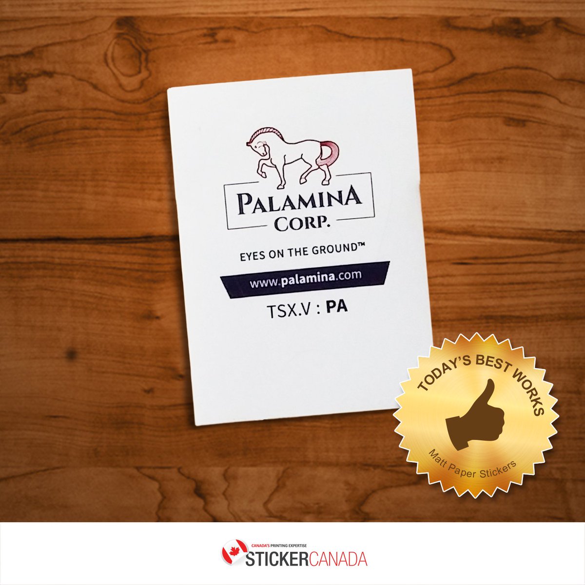 StickerCanada's tweet photo. Palamina Corp. Matt Paper Stickers | 32x48mm | Custom Shape. Sign Up https://t.co/owQFxB7YUM #CA #ON #stickers https://t.co/pk1u9AS1dO