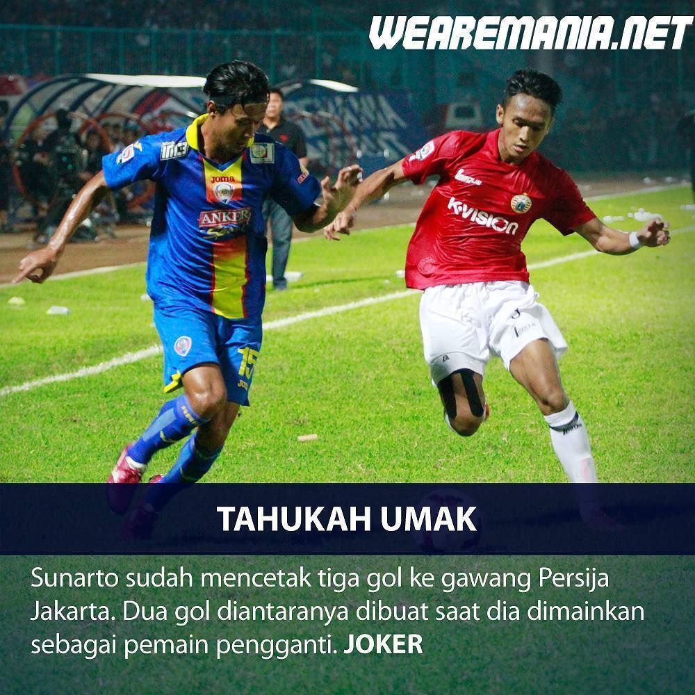 we_aremania's tweet photo. Gol terakhir di buat Sunarto lawan Persija pada Piala Bhayangkara di Gianyar lalu #Arema #Aremaplayer #Sunarto #Per… https://t.co/Ah7uVyDYNP