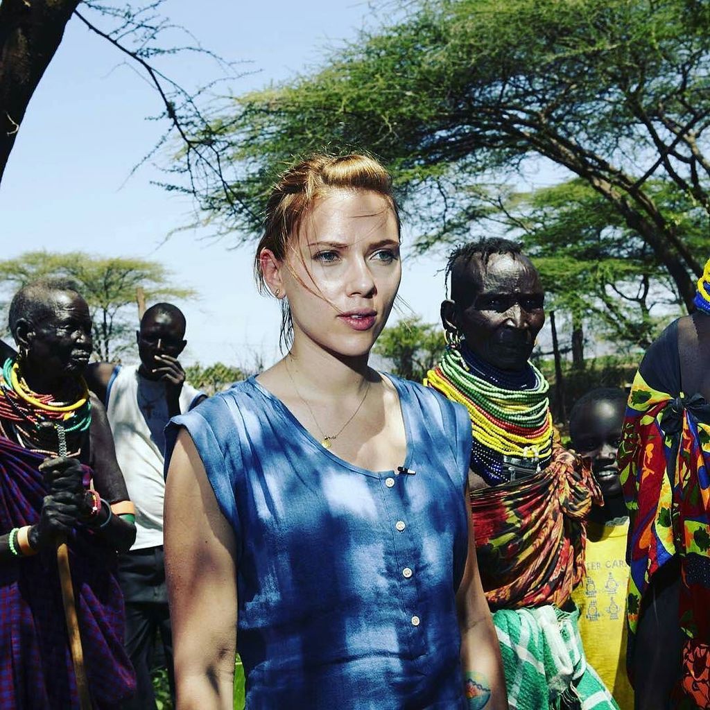 kenyapics's tweet image. Throw back to when the gorgeous Scarlett Johansson visited Kenya in 2011! #TBT bit.ly/28GnD45