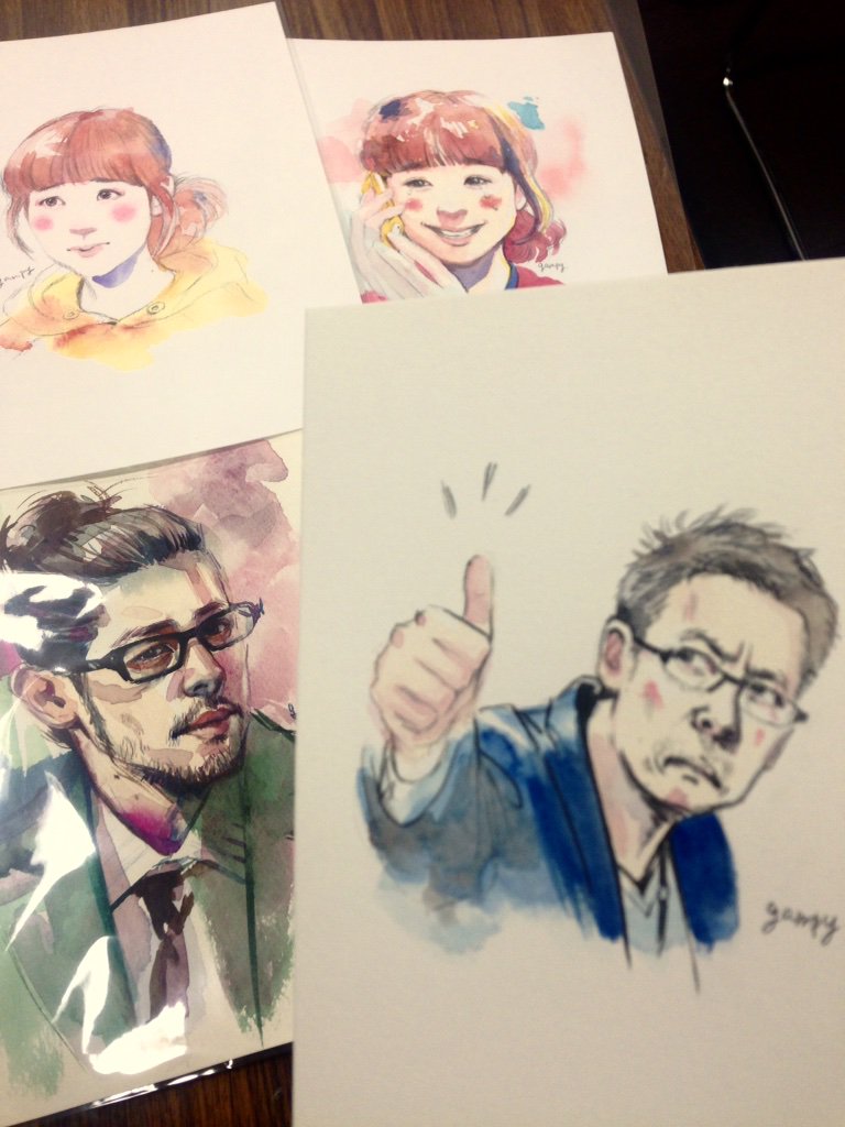 眼福ユウコ キリッとした仕事ぶりカッコよかったなー 営業の岡 生瀬勝久さん をイラスト教室のデモンストレーションでさっき描いてみました まだ祭りは終わらない 笑 重版出来