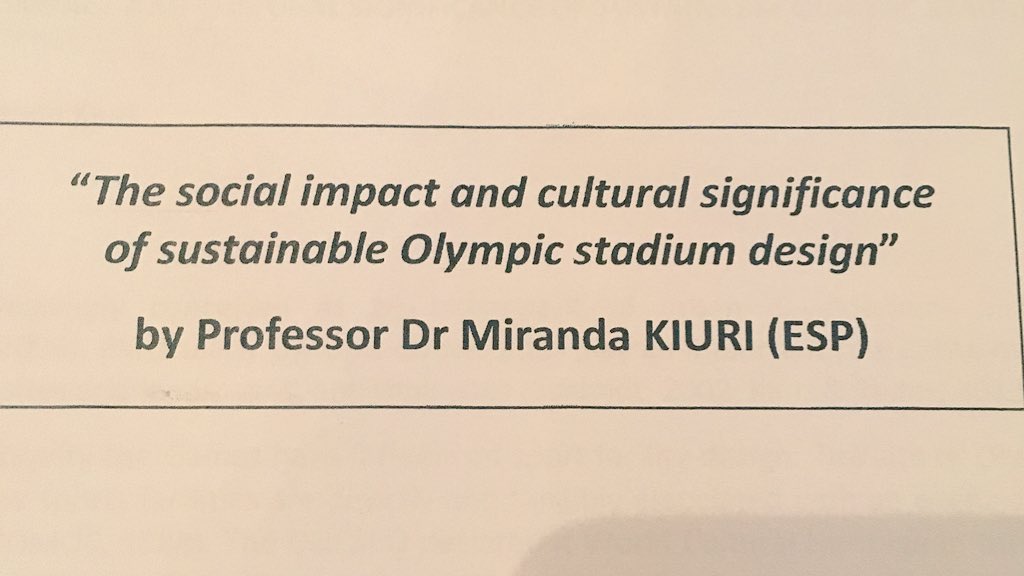 Follow an interesting talk and debate on sustainable Olympic stadium design now: bit.ly/IOA2016yp

#IOA2016yp