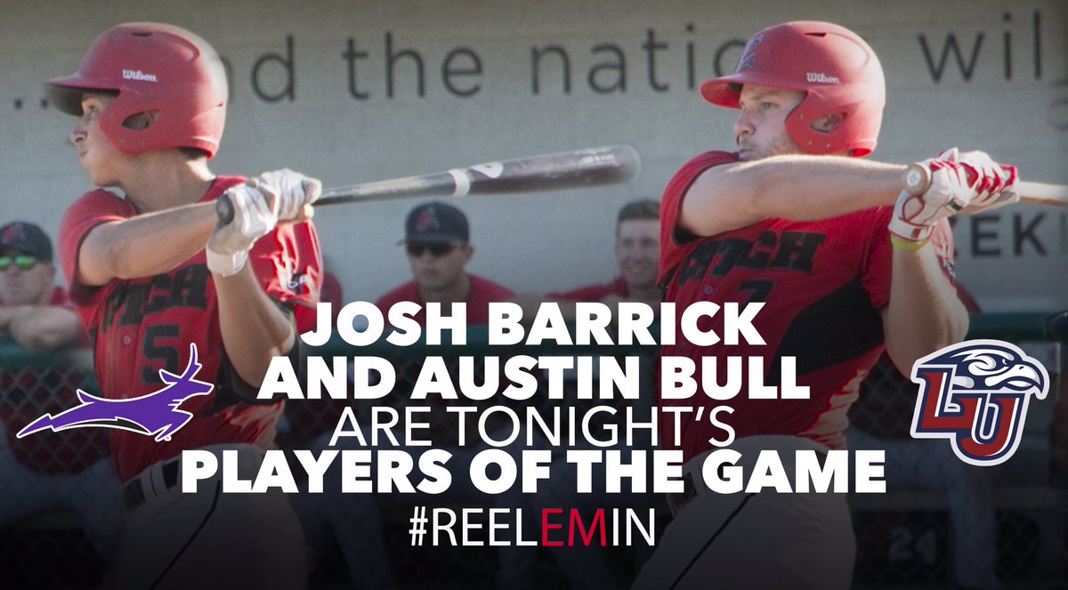 SoCalShepherds's tweet photo. Barrick of @libertybaseball went 4-4 with 3 RBIs and Bull of @GCUBaseball went 3-4 with 2 RBIs today! #ReelEmIn https://t.co/dS7BvmDIVV