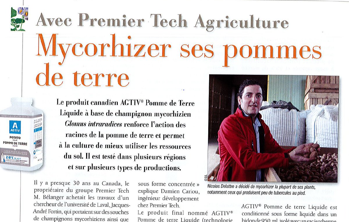 CariouDamien's tweet photo. témoignage utilisateur #AGTIV pommes de terre.@PotatoPlanet ....... merci à @nicolas62870 https://t.co/vtYGi1M6Yv