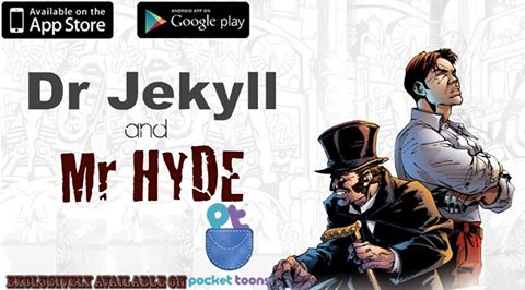 pockettoons's tweet photo. Read the exciting #English #GraphicComic #Thriller of #DrJekyllAndMrHyde on @pockettoons App Now!! @CampfireComics https://t.co/gKMh8s3lda
