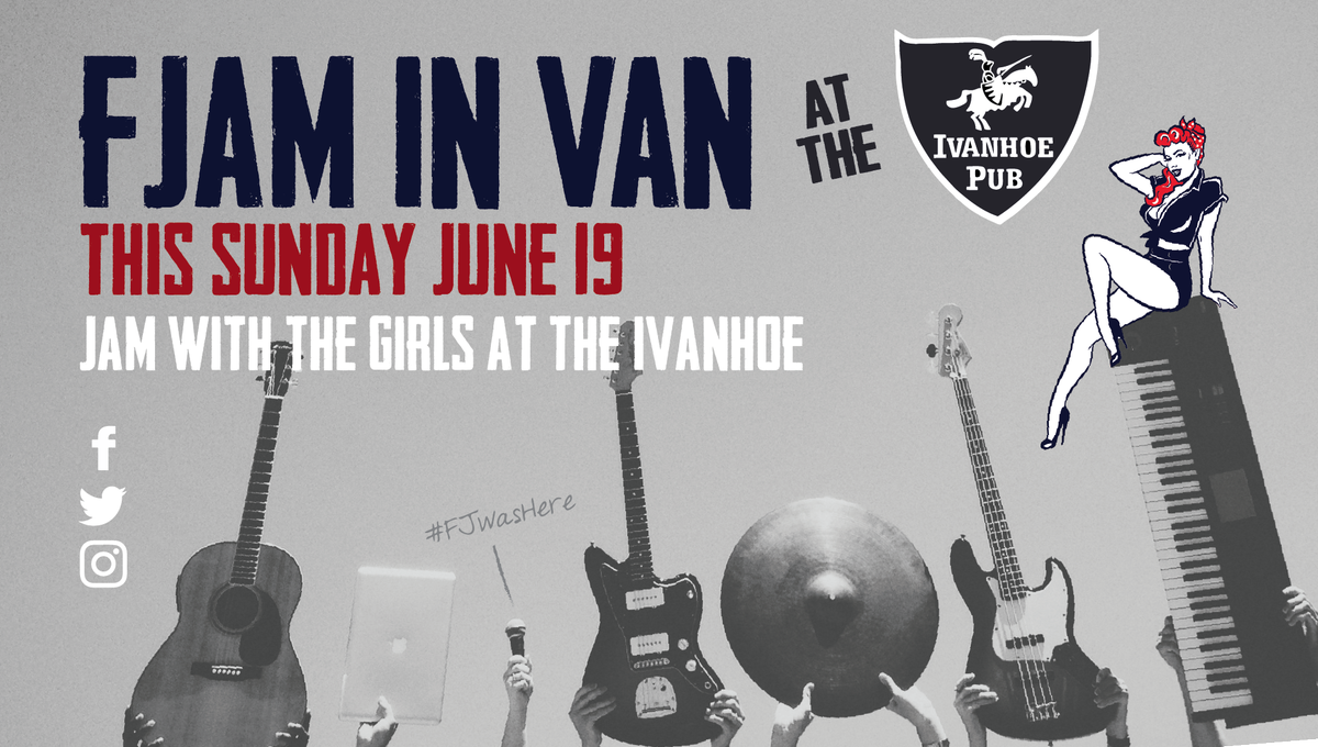 TheFJam's tweet photo. @georgiastraight #openmic at the ivanhoe pub this sunday june 19th Join @TheFJam girls and rock out https://t.co/vMJ5YyJgOa