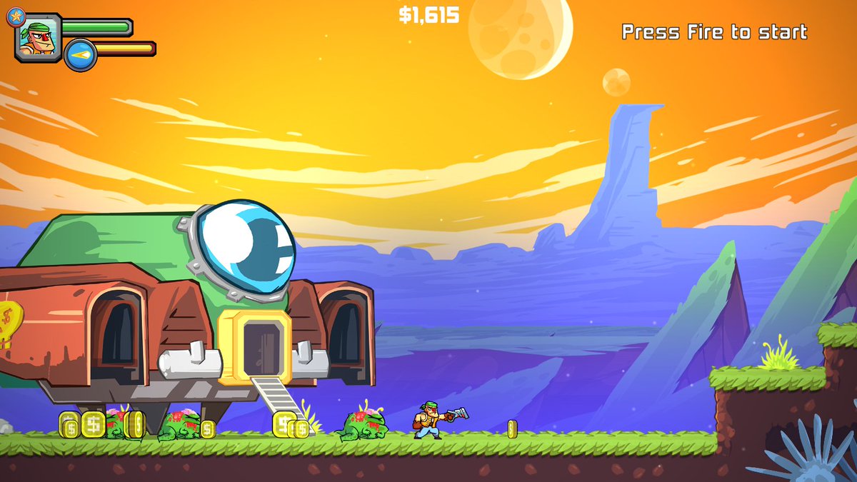 If you haven't played Greedy Guns demo, here >> kck.st/262zcA7 #indiegame #screenshotsaturday