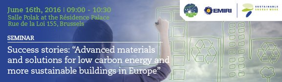 Amanac_eu's tweet photo. Few minutes left for the AMANAC &amp; EMIRI seminar at @euenergyweek! #EUSEW16 #Amanac_Project. Watch the livestreaming! https://t.co/27aBeBZPyk