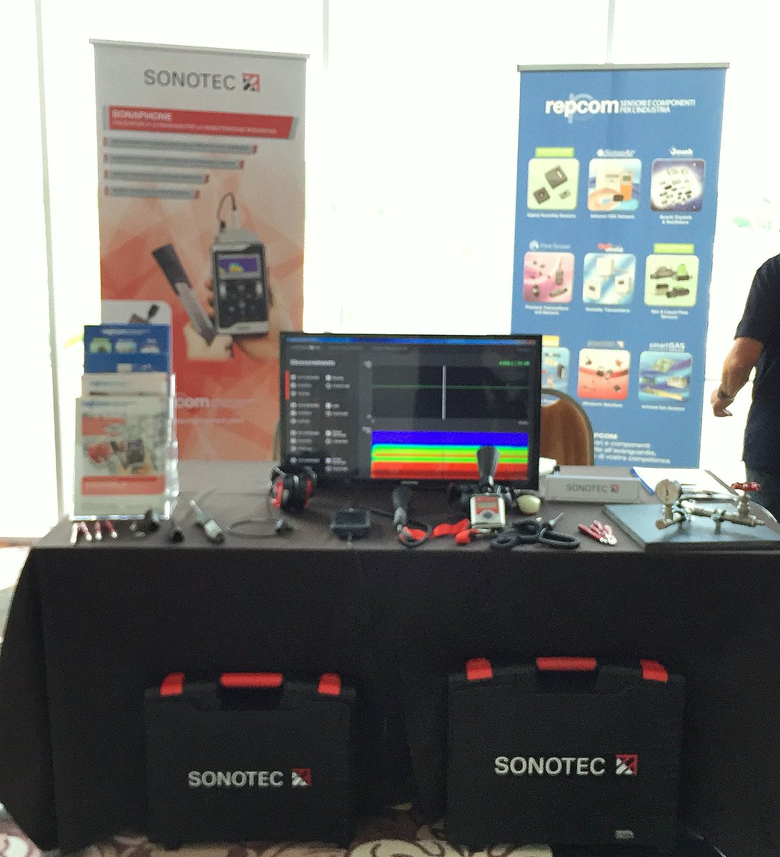 SONOTEC's tweet image. #MaintenanceStories in Milano - many thanks to all visitors #Repcom #SONOTEC #Broadband #Ultrasound #Analysis
