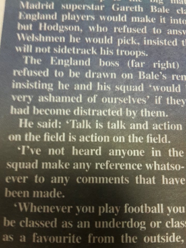 SlimPickins83's tweet image. Seems unreasonable of the metro to print Roy Hodgson&apos;s political standing! 😂#ENGWAL