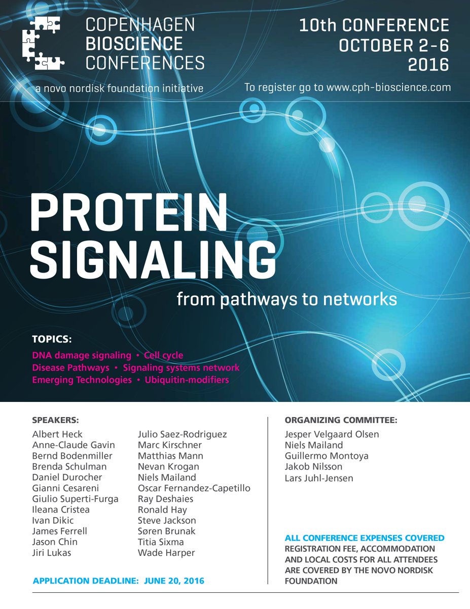 Sign up for our fab protein signaling conference in Denmark in October - it's free! cph-bioscience.com/conferences/pr…