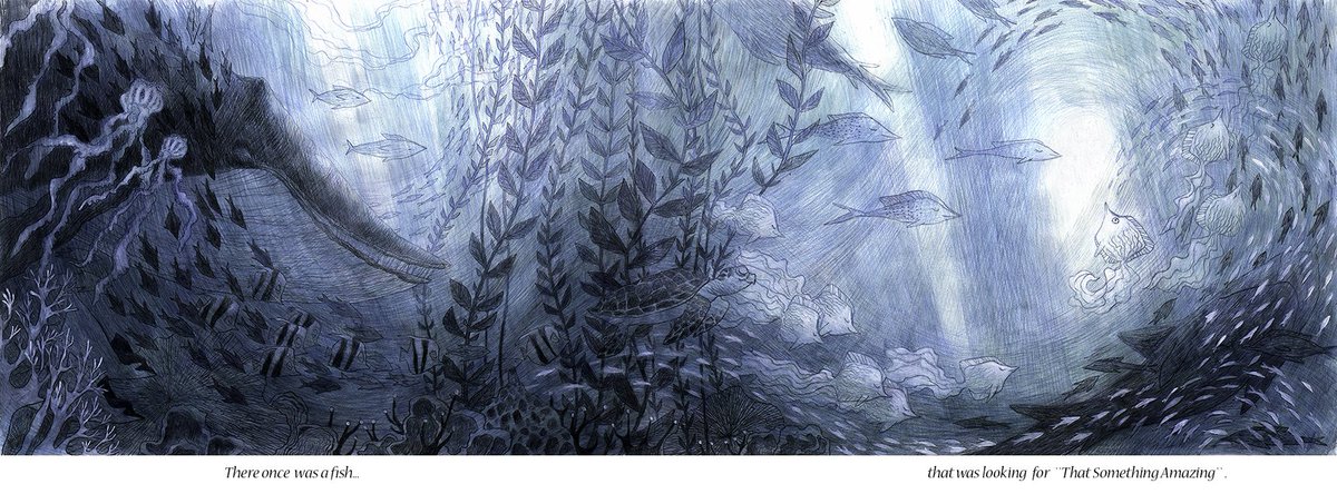 Olga Stern Illustration. #fish #sea #ocean #illustration #kidsbook #picturebook #art