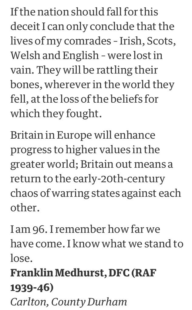 johnprescott's tweet photo. Remarkable letter from a 96 year old RAF airman calling for us to #VoteRemain. Please RT.
https://t.co/jB09ZbDXKk https://t.co/AEn6dJPP80