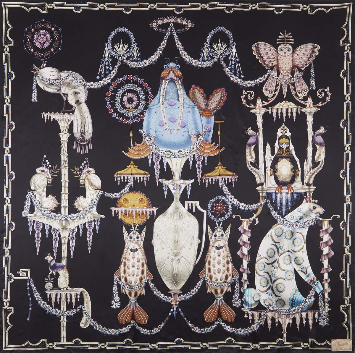 • <a href="/KlausHaapaniemi/">Klaus Haapaniemi</a> | Polar Byzantine 'Chapter 5’ Silk Scarves &amp; Moooi Rugs by <a href="/Moooicarpets/">Moooi Carpets</a>