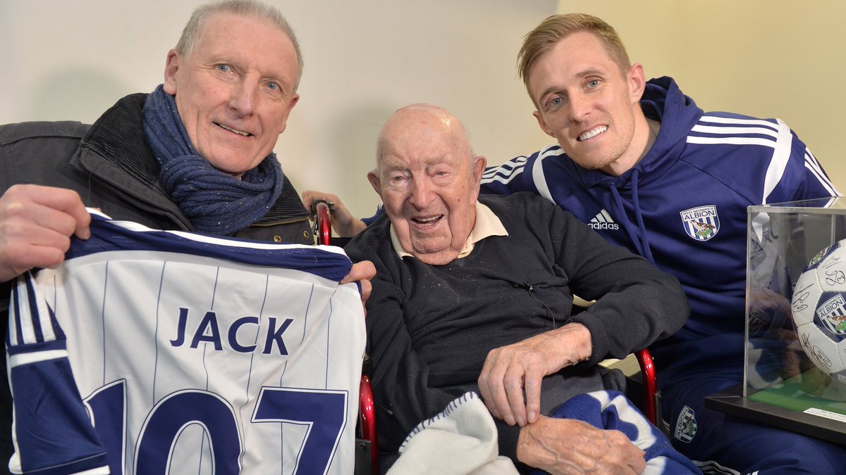WBA's tweet photo. Albion are saddened to report that the Club's oldest fan Jack Jones has passed away https://t.co/VQiRUIFwho #RIPJack https://t.co/fXJuTO0e5l