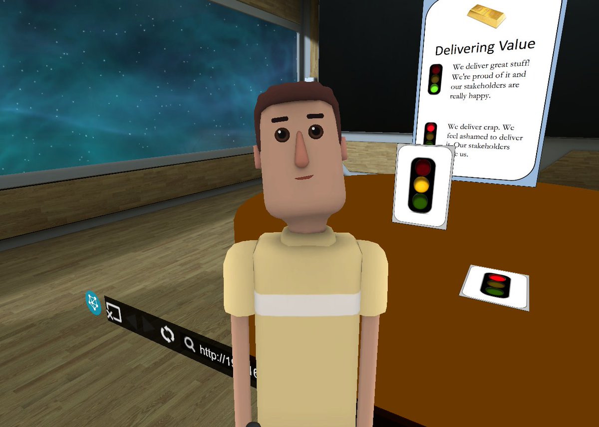 An early sneak peek on an agile retrospective tool for <a href="/AltspaceVR/">AltspaceVR</a> I'm working on #VR