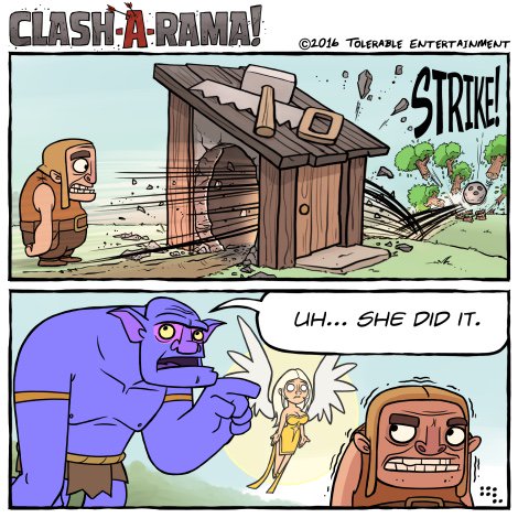 ClashofClans's tweet photo. Nice try! 😂 @Clasharama https://t.co/5HnKSijlDc