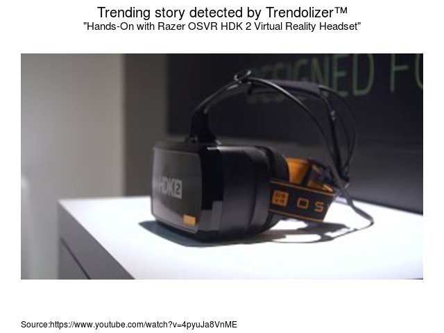 Virtualitizer's tweet photo. Hands-On with Razer OSVR HDK 2 #VirtualReality Headset #PatrickNorton #consumerdevice... https://t.co/Hron7HvBs2 https://t.co/kKfzECLgLv