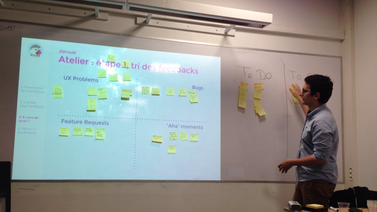 Lodiloee's tweet photo. Passage à la liste des #todo #tocheck. #UXdays16 @flupa @PrestaShop https://t.co/DOZATyKGwq