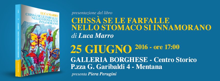 luca_marro's tweet photo. Il mio secondo romanzo verrà presentato a Mentana il prossimo 25 giugno.
#LibroDellaSettimana #library2016 #amore https://t.co/aJK6eZrTSY