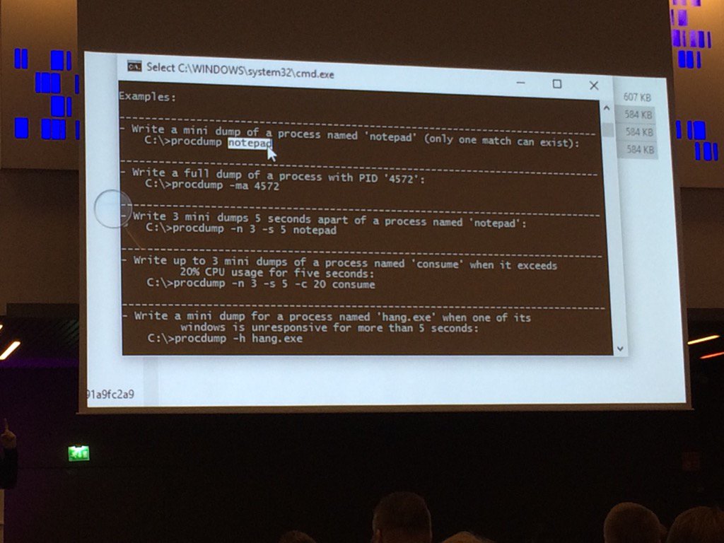 eterava's tweet photo. Wow, no slides!
Thanks Daniel Pearson!
#Sysinternals20 https://t.co/Wn0FWUZZgj