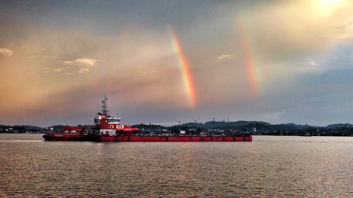VandiMSurpluS's tweet photo. Twins rainbow... IG #mahakamlampiongarden https://t.co/I8qVJCgkVH