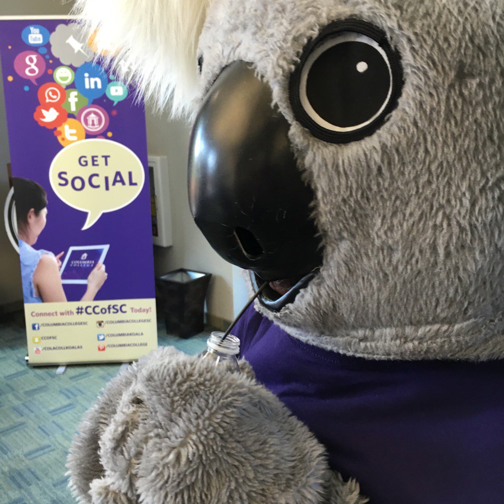CC_ResLife's tweet image. Even CeCe is staying hydrated on this #FamouslyHot Columbia day! #KoalaOrientation2016 #CCofSC
