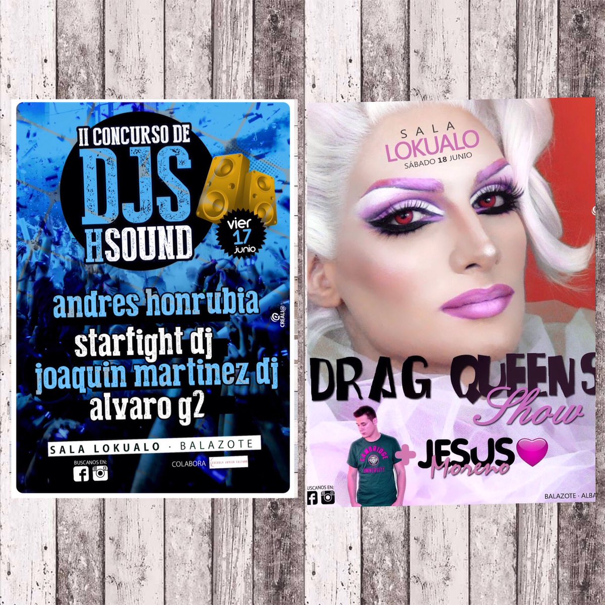 Este viernes llega la XIII ronda concurso de djs #HSOUND con <a href="/AndresHonrubia/">Andrés Honrubia</a> ,sábado <a href="/Dj_JesusMoreno/">Jesus Moreno</a> #DRAGQUEENSHOW!