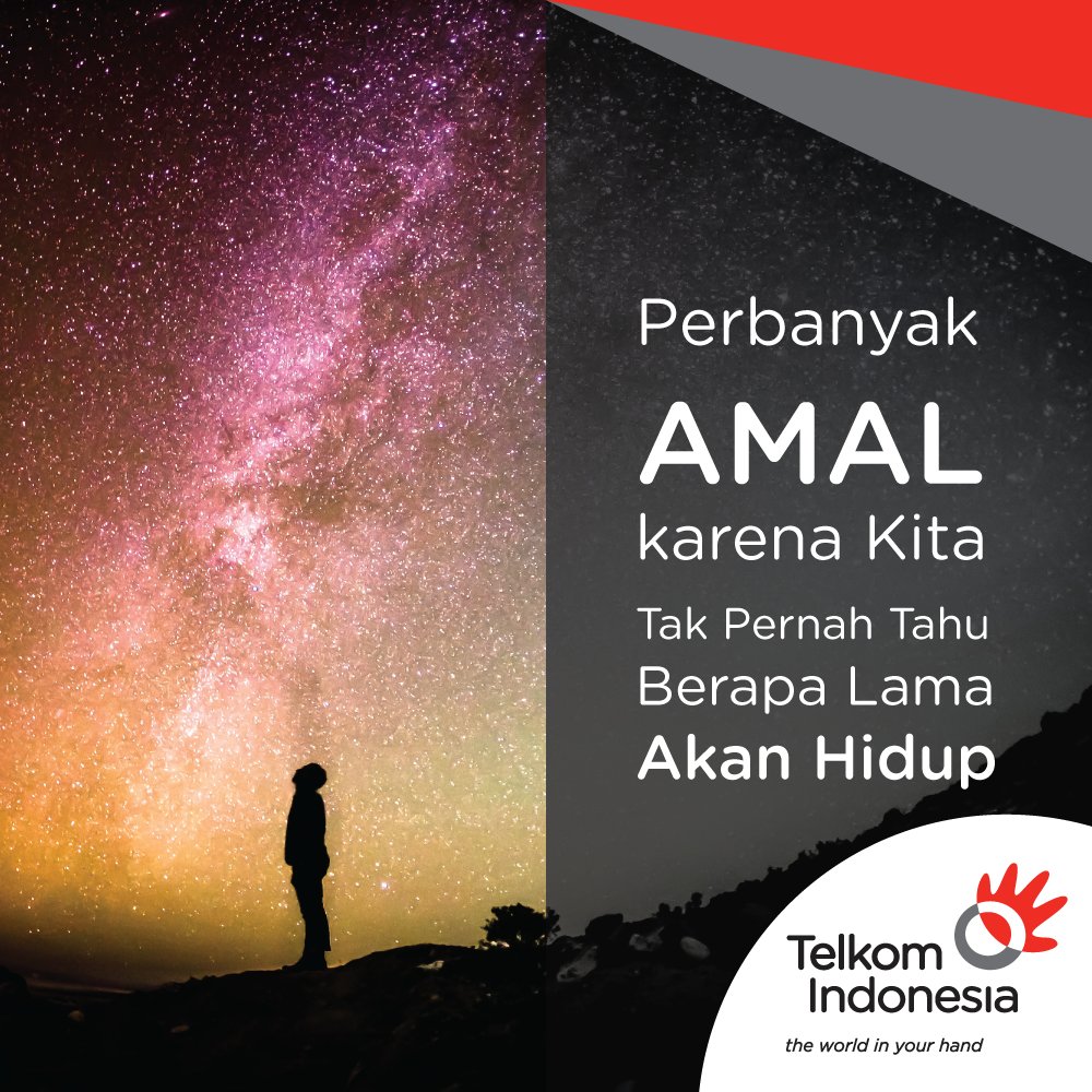 TelkomIndonesia's tweet photo. Selain harus lebih rajin lagi beribadah, sobat juga dianjurkan untuk terus beramal ya! https://t.co/e8O0WBmHid
