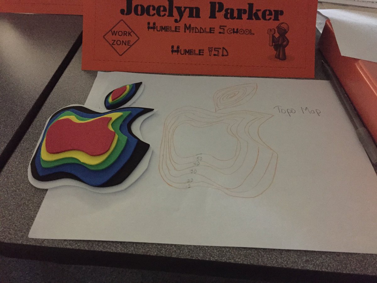Jpark1123's tweet photo. Topographic Map; Science involves creativity! Great project! #LHSC16 https://t.co/p2zcbZvLkx