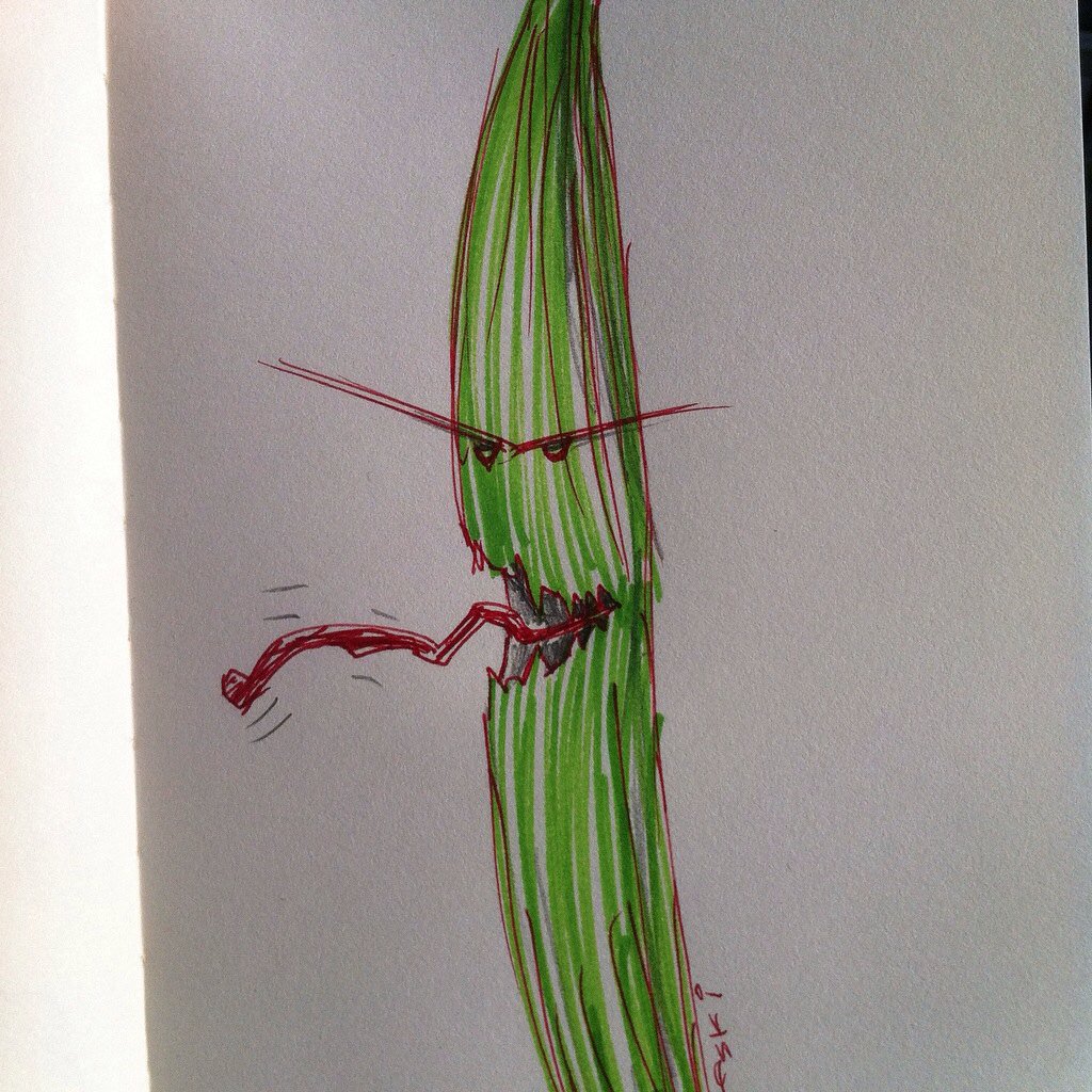 johnkovaleski's tweet photo. Evil corn! #sketchbook #childrenofthe #corn https://t.co/Oa9LLpDoie