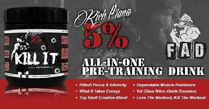 FAD_Fitness's tweet photo. 5% Kill It was created to cover #energy #focus #pump #strength only £25 #5percenter #loveitkillit #teamfad #gym https://t.co/2cynhpkODZ