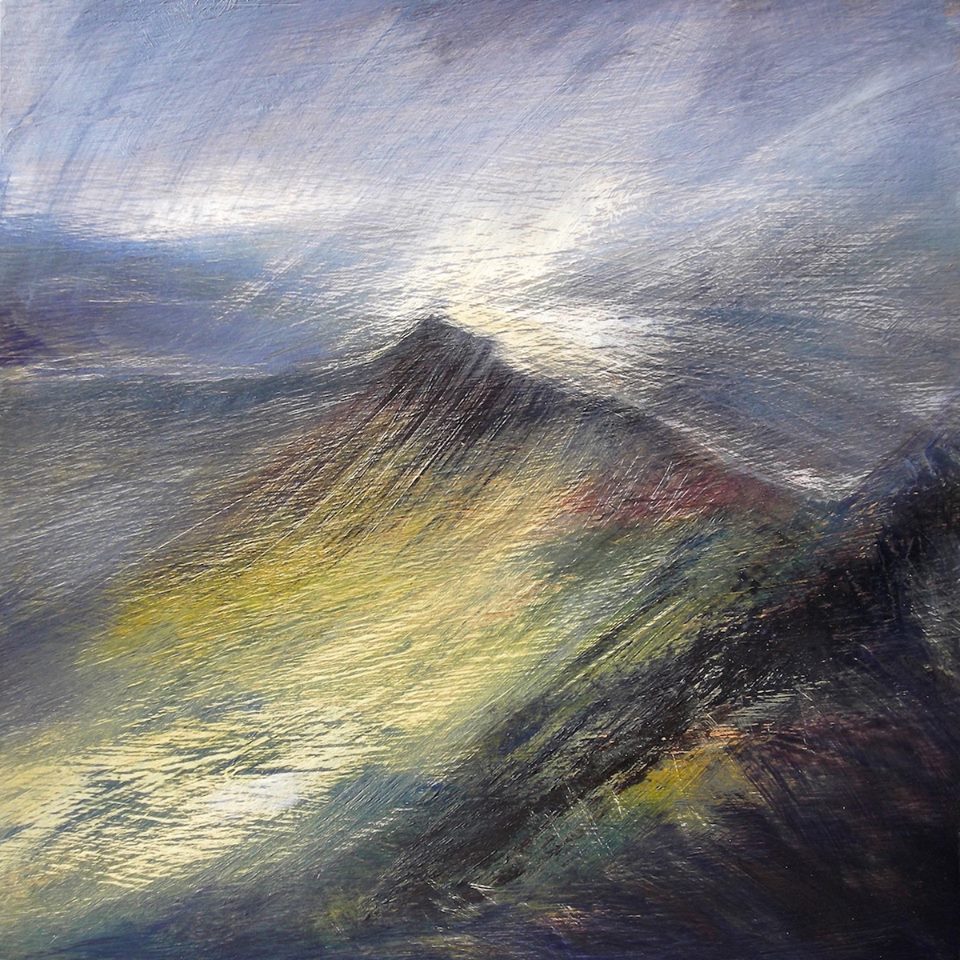 'Cribyn from Pen-y-fan' - oil painting by Robert Sawtell >>>artsales.in/index.aspx<<<