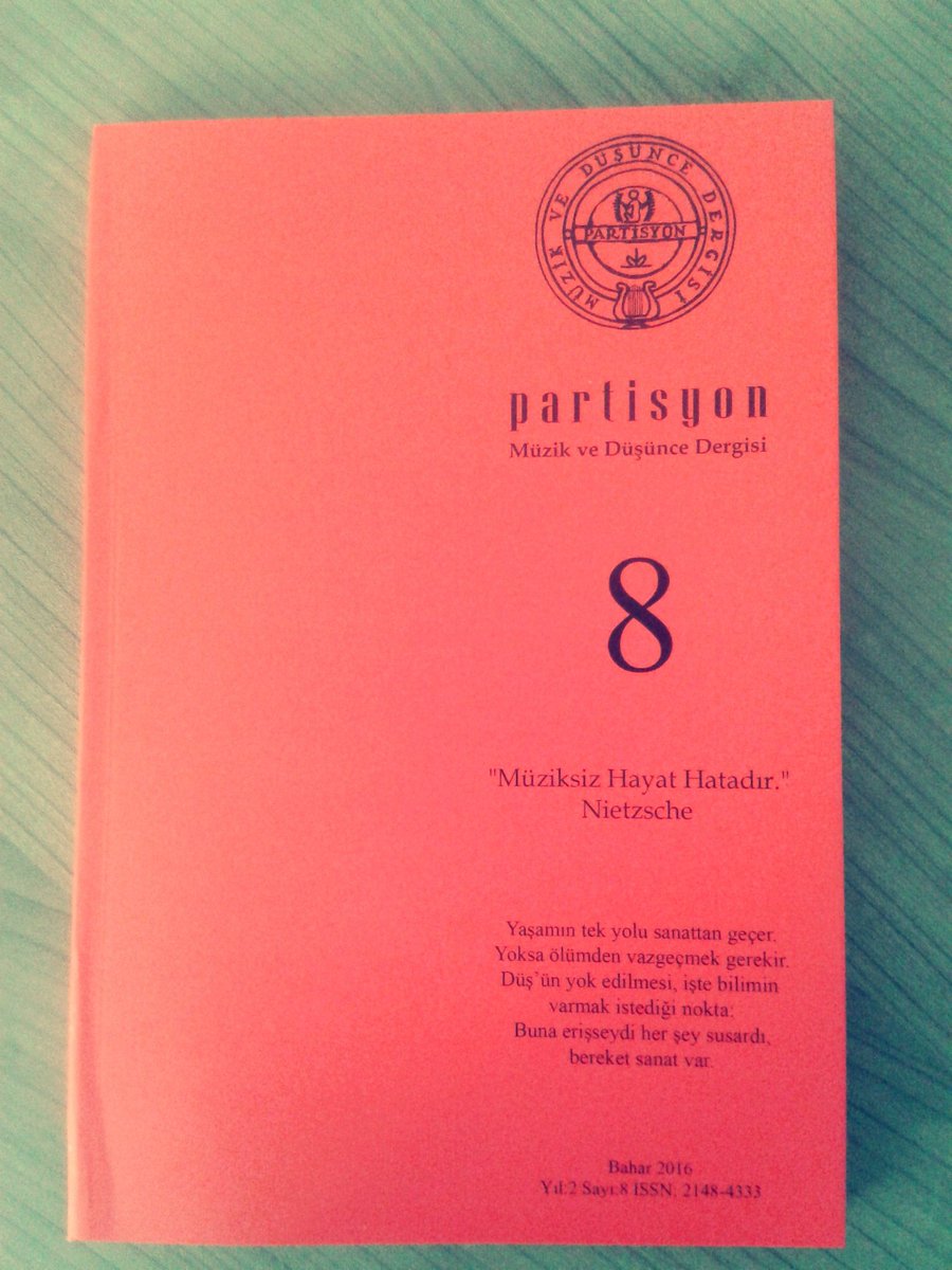 partisyon1's tweet photo. Partisyon Dergisi 8. Sayı "Müziksiz hayat hatadır." Ankara ve İstanbul'da dağıtım noktalarında... https://t.co/jzrWSdJHcg
