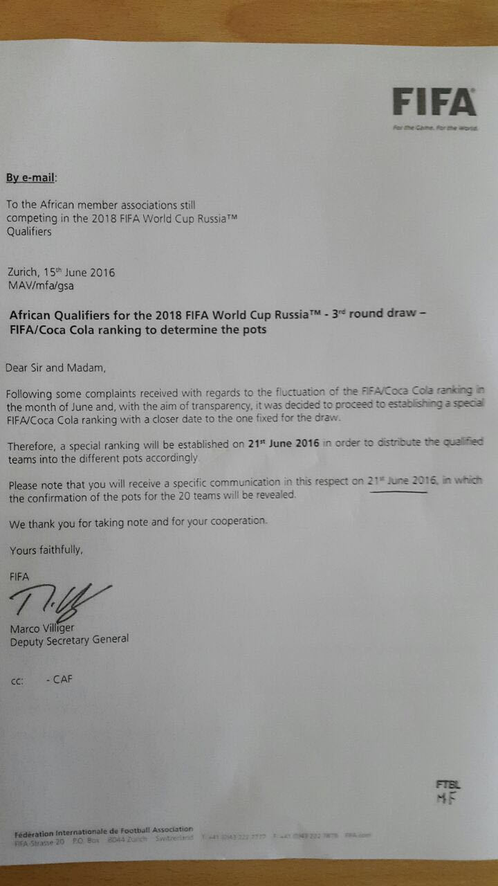 Gary Al Smith Response Fifa Forced To Re Do Its Special Ranking For 18 Africa Wcup Qualifiers After Pressure From Egypt T Co Wj27bbg8uq Twitter