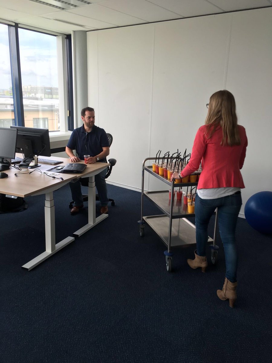 Onze medewerkers werden getrakteerd op een gezonde lekkernij. Bedankt voor de flexibiliteit tijdens de verbouwing!