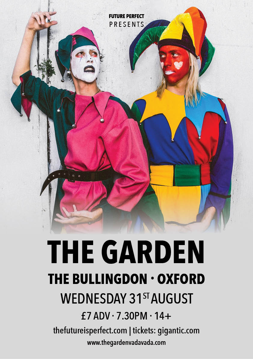 NEW SHOW: Hyped to announce <a href="/thegardentwins/">the garage</a> join us at <a href="/The_Bullingdon/">The Bullingdon</a> on 31/08. Tix: bit.ly/TheGardenOx