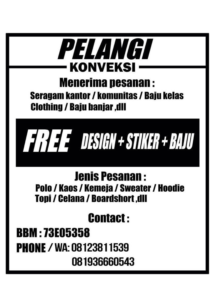 dodedipa2's tweet image. Numpang promosi. Buat kalian yg mau buat baju kaos , dll. Bisa hubungi CP kita yg sudah ada 🙏👼