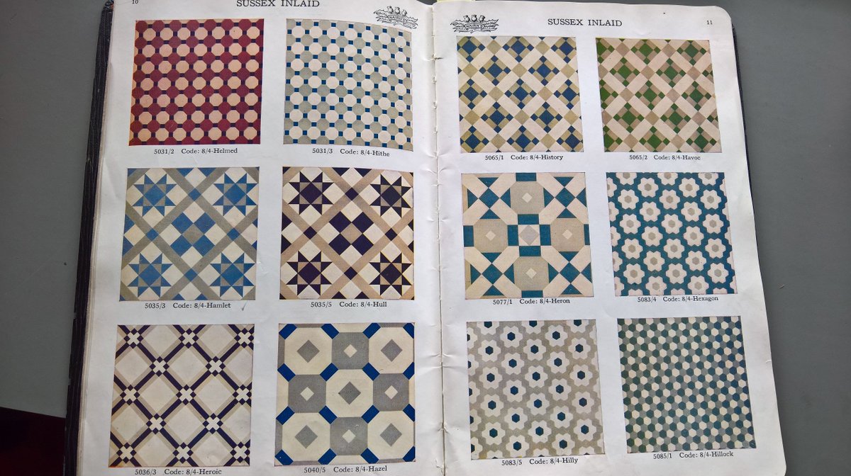 #TBT to some Marmoleum patterns of ours way back from the 1800s!