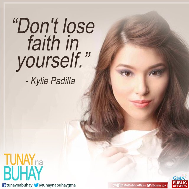 TunayNaBuhayGMA's tweet photo. Sa dami ng taong humuhusga o pumupuna sa mga artista, hindi nila dapat malimutan na magtiwala sa kanilang sarili. https://t.co/2HPwgyezLS