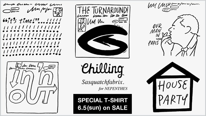 夏の背中を渋くポップに彩ります。
ift.tt/1sHDWgl 注目しないわけにいきません。 サスクワッチファブリックス×ネペンテス×長場雄が手がけるTシャツ。 | news | HOUYHNHNM（フイナム）
