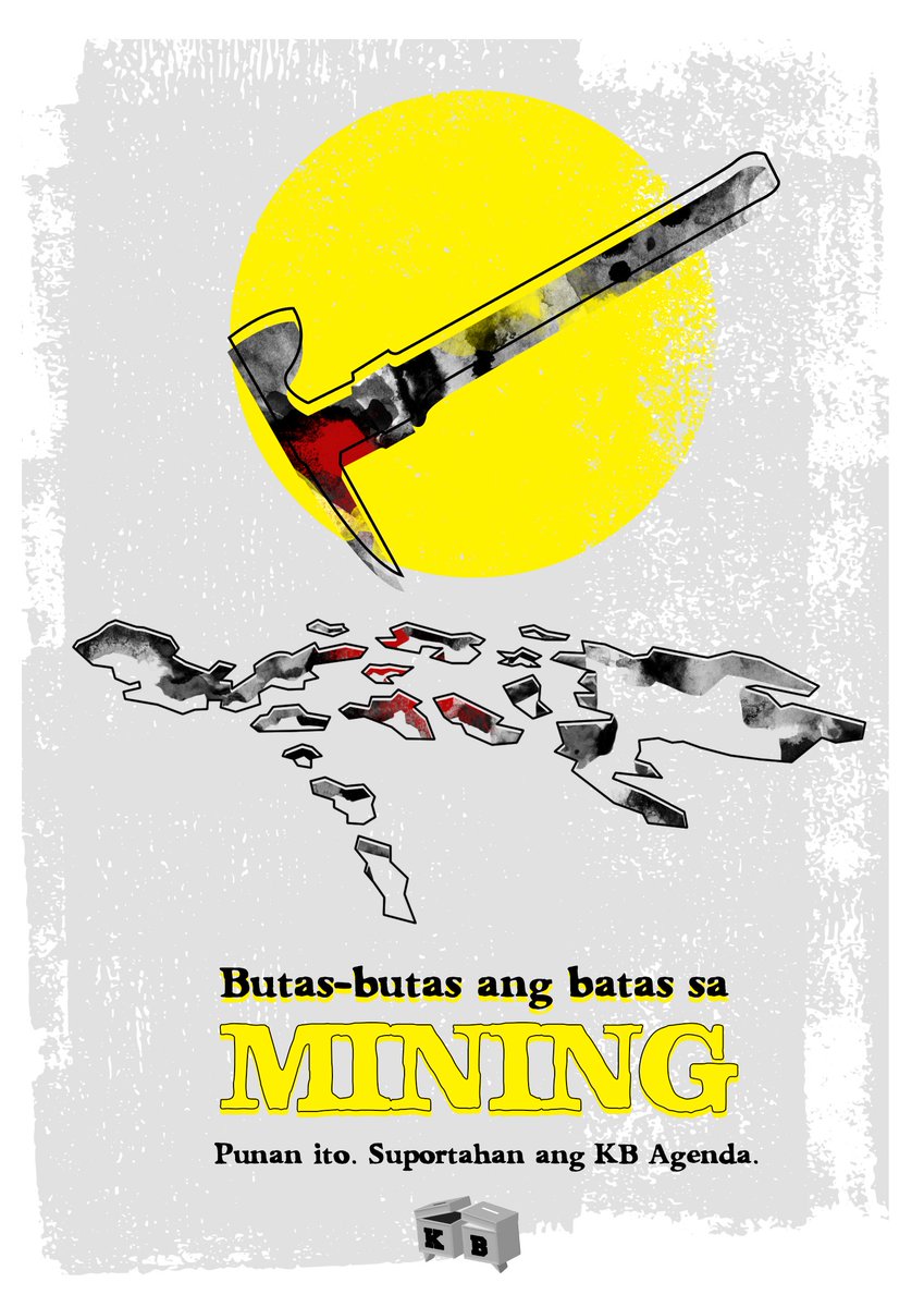 kb_slb's tweet photo. Hangga't hindi natutugunan ang mga kahinaan ng Philippine Mining Act of 1995, tumututol ang KB Agenda sa pagmimina. https://t.co/ILxg9CWc4V