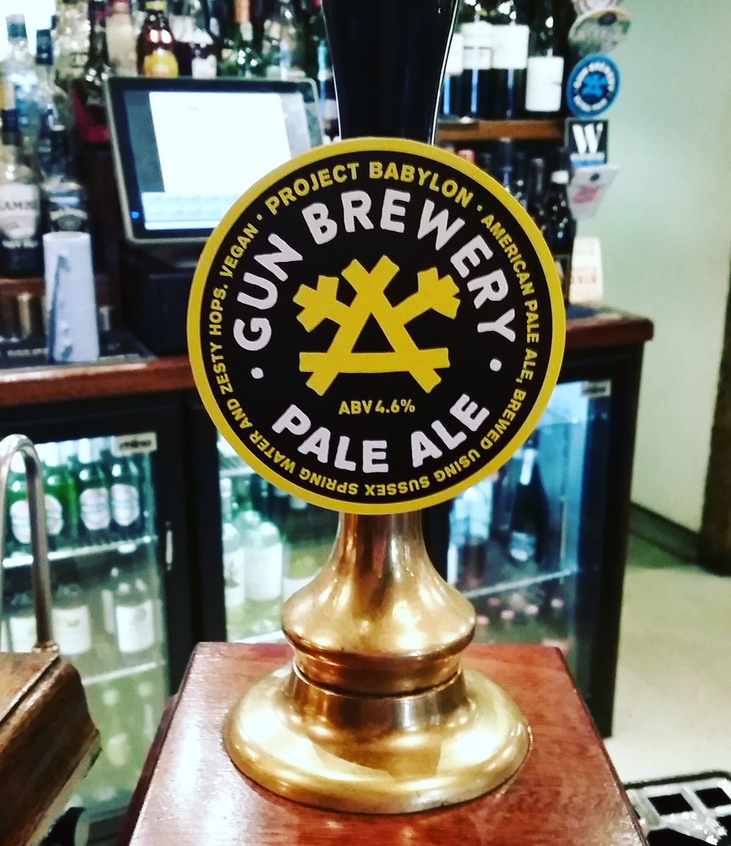 TMountEdgcumbe's tweet photo. New ale of the week: a #vegan ale from Gun Brewery 'Project Babylon' 4.6% #aleoftheweek #gunbrewery https://t.co/Yh2pQ1g5KH